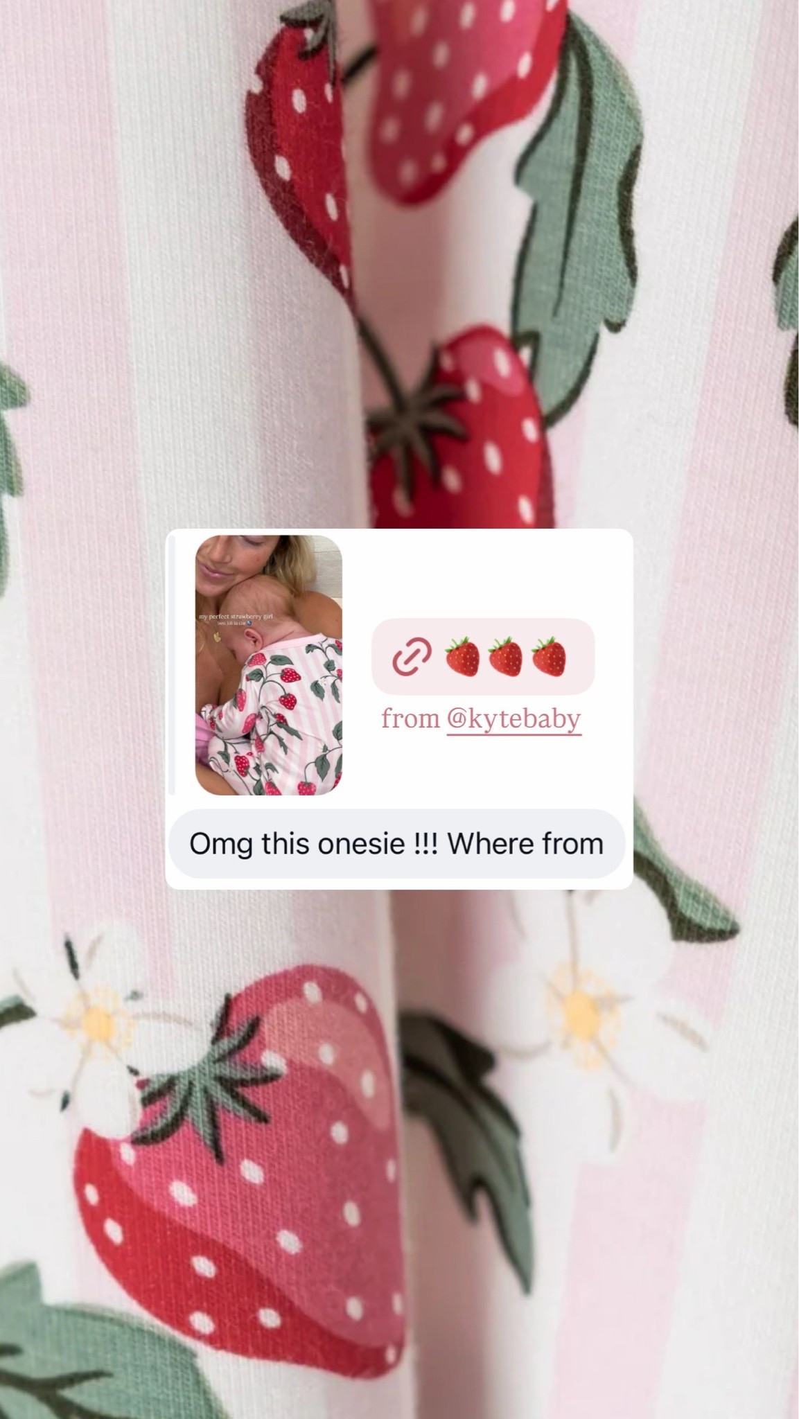 the cutest onesie from @Kyte Baby 🥹🍓

#LTKBaby #LTKootd #LTKmomlife