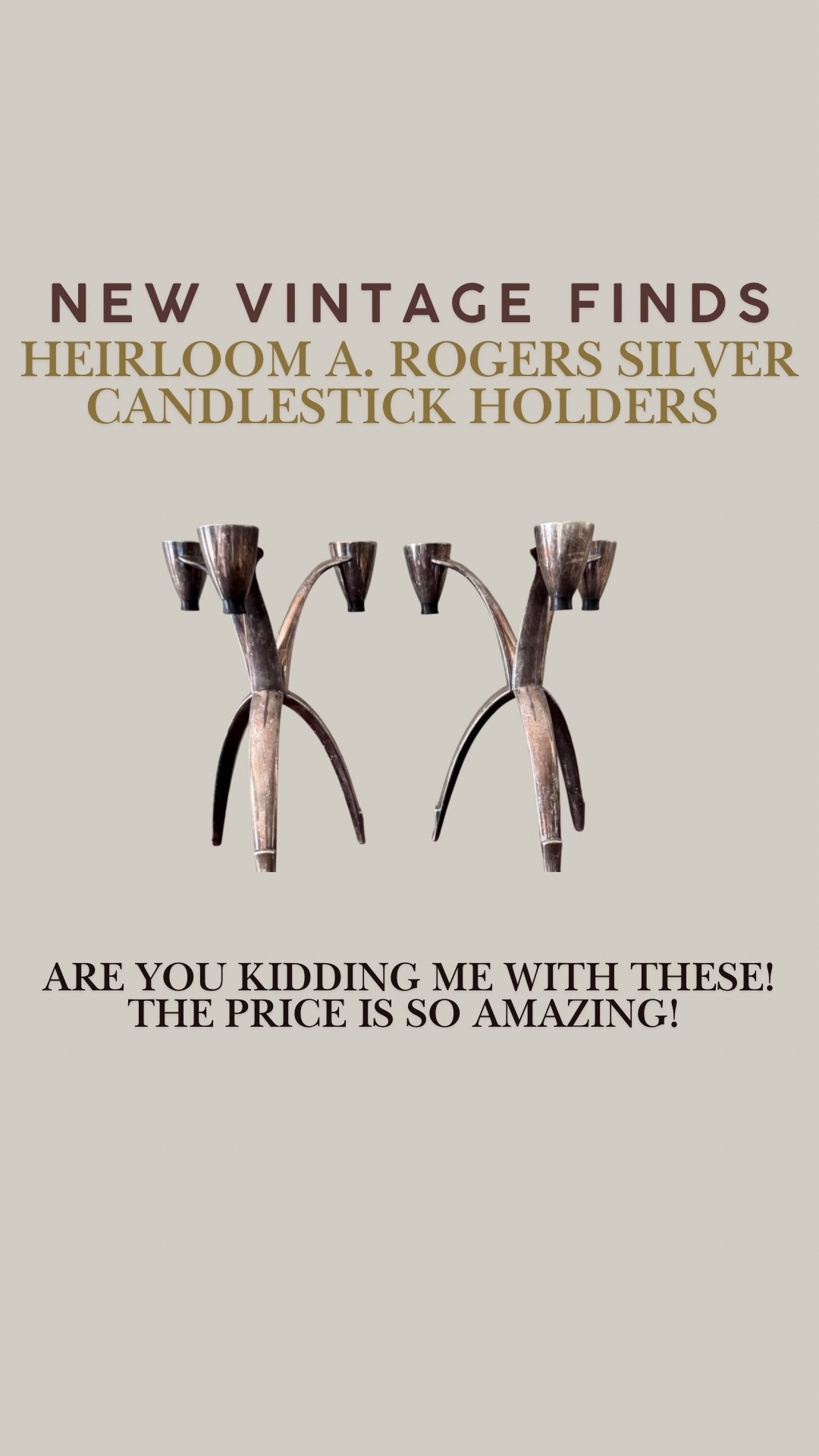 Vintage heirloom candlestick holders 

#LTKU #LTKHome #LTKOver40