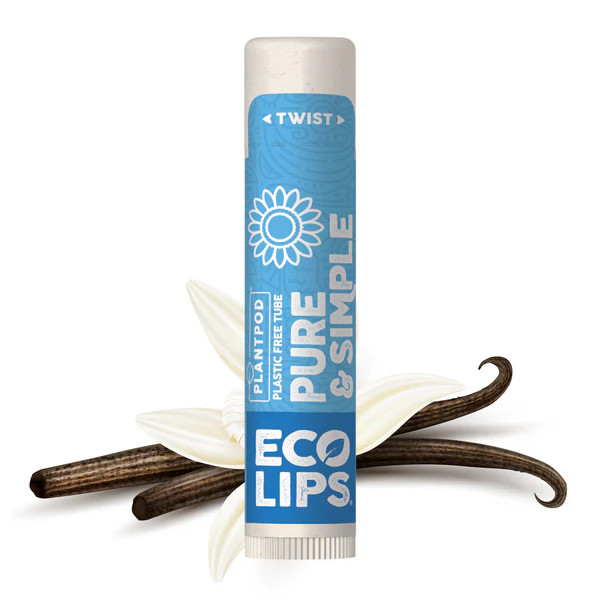 Pure & Simple Vanilla Plant Pod® Organic Lip Balm, 0.15 oz. | Eco Lips