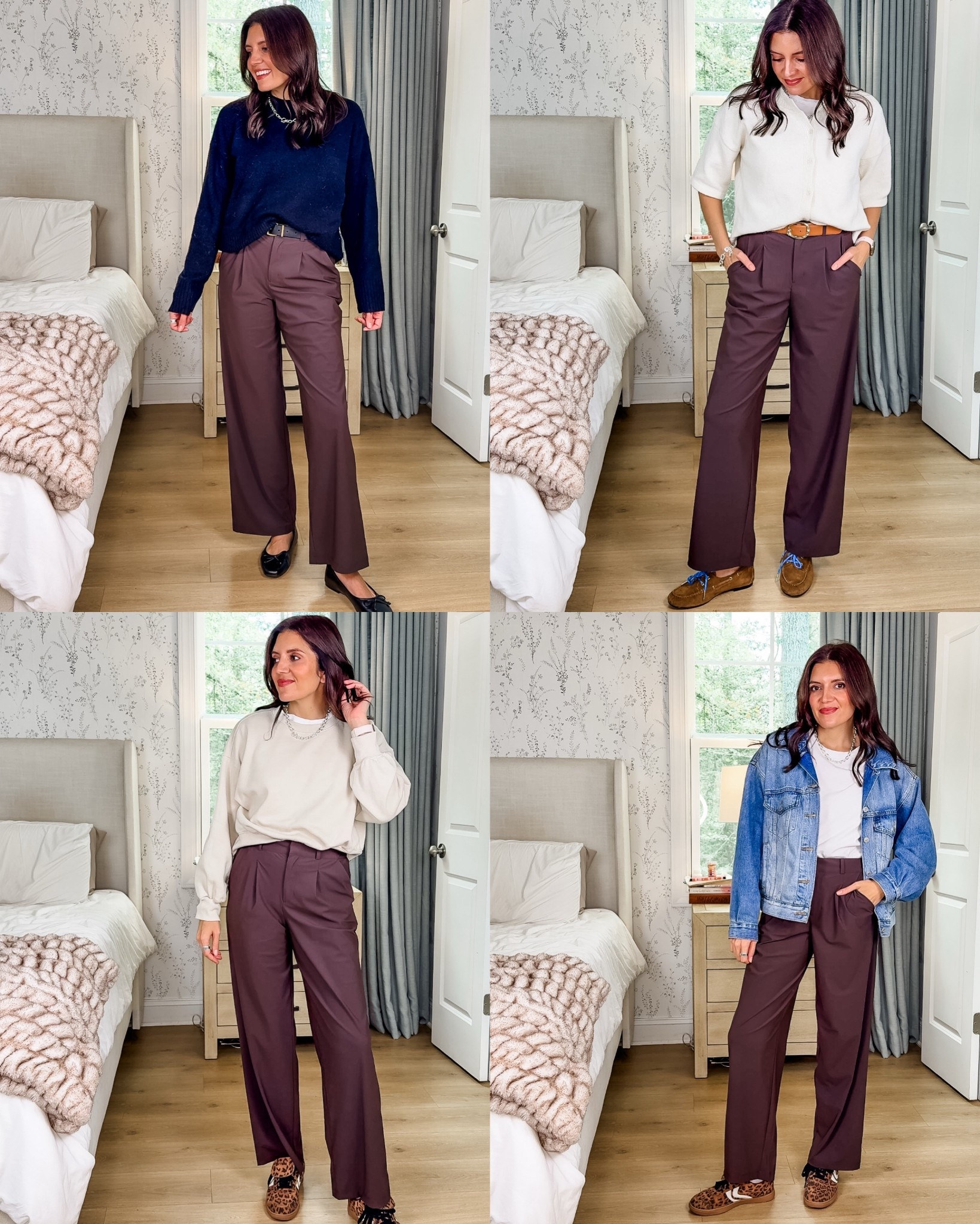 Ways to wear athletic trousers! Athletic trousers outfits for moms. I wear a size XS. I suggest sizing down. Currently on sale! 

#LTKTall #LTKSaleAlert #LTKOver40