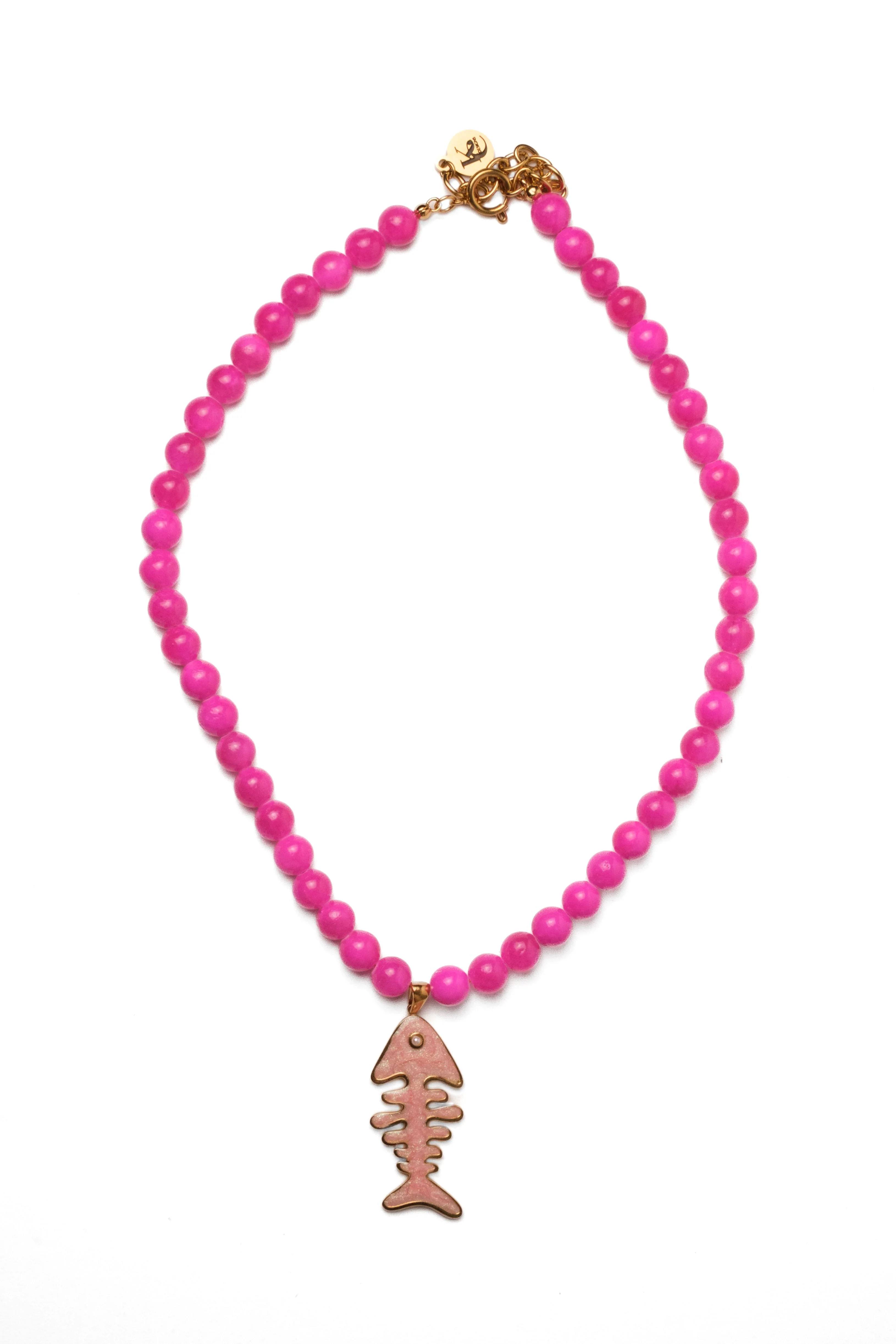 Lucky Catch Natural Stone Necklace | KC Chic Designs