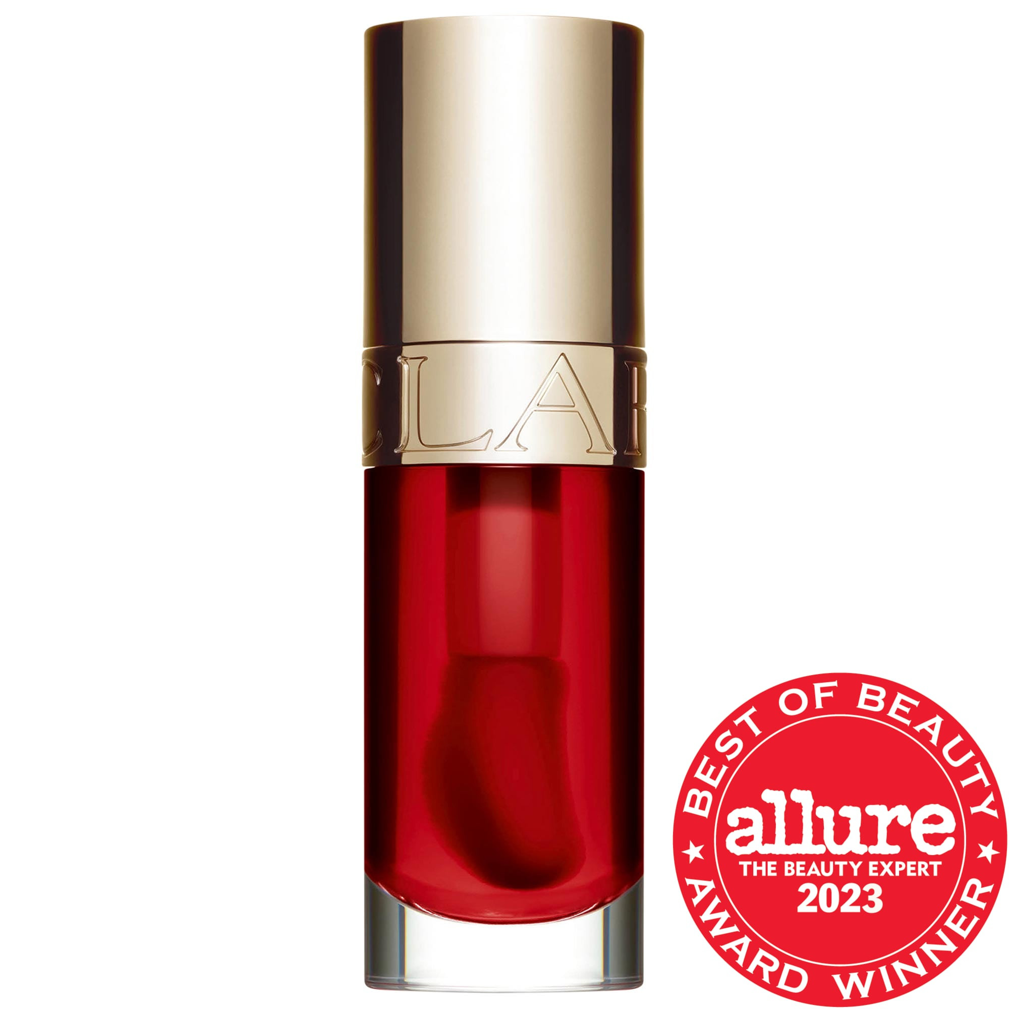 Clarins Lip Comfort Hydrating Oil 08 Strawberry - sheer rosy pink, pH reactive 0.2 oz / 7 mL | Sephora (US)