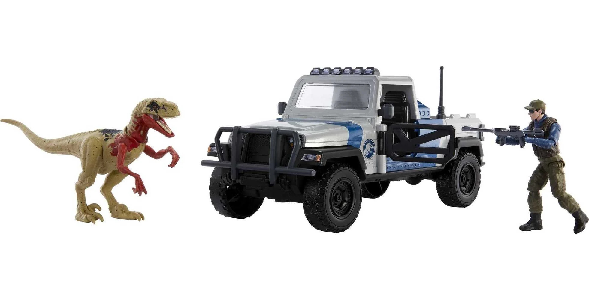 Jurassic World Search 'n Smash Truck Set with Atrociraptor Dino & Human Action Figure Toys | Walmart (US)