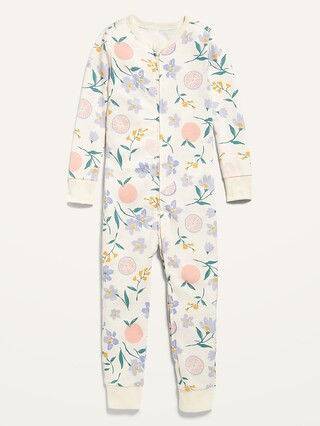 Unisex Snug-Fit 2-Way-Zip Printed Pajama One-Piece for Toddler & Baby | Old Navy (US)