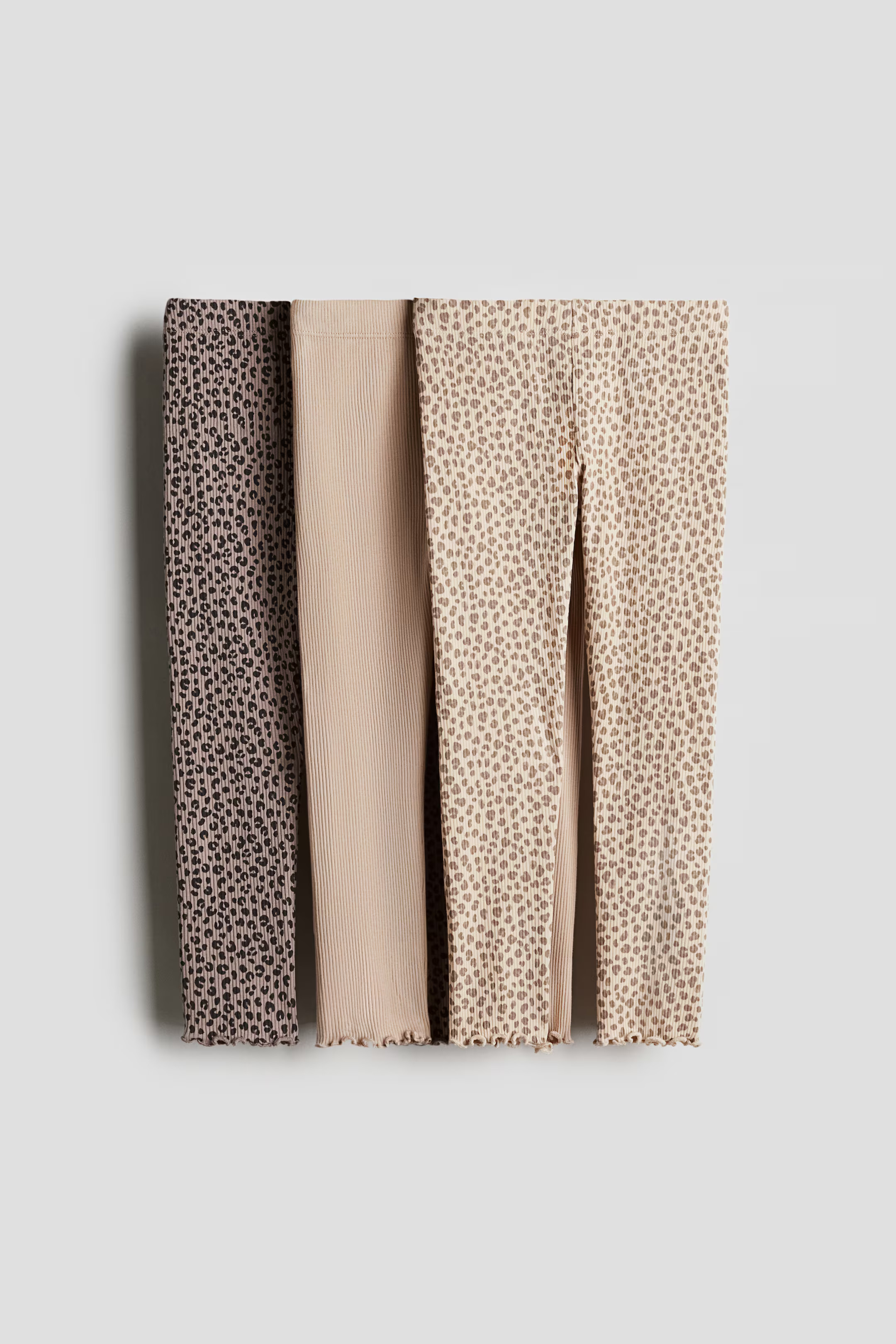 3-pack Ribbed Cotton Leggings | H&M (US + CA)