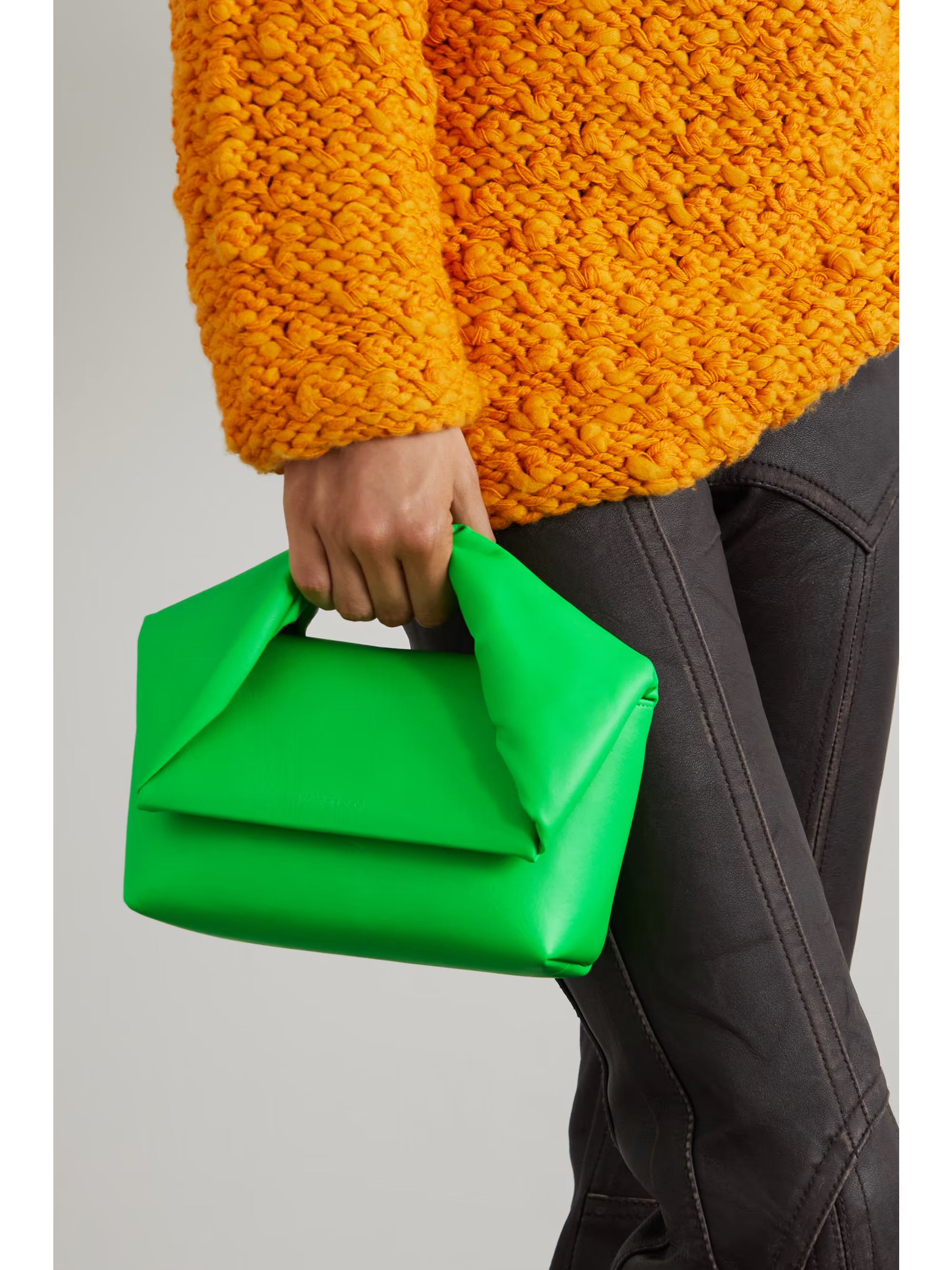 Mini Twister neon leather shoulder bag | NET-A-PORTER (US)