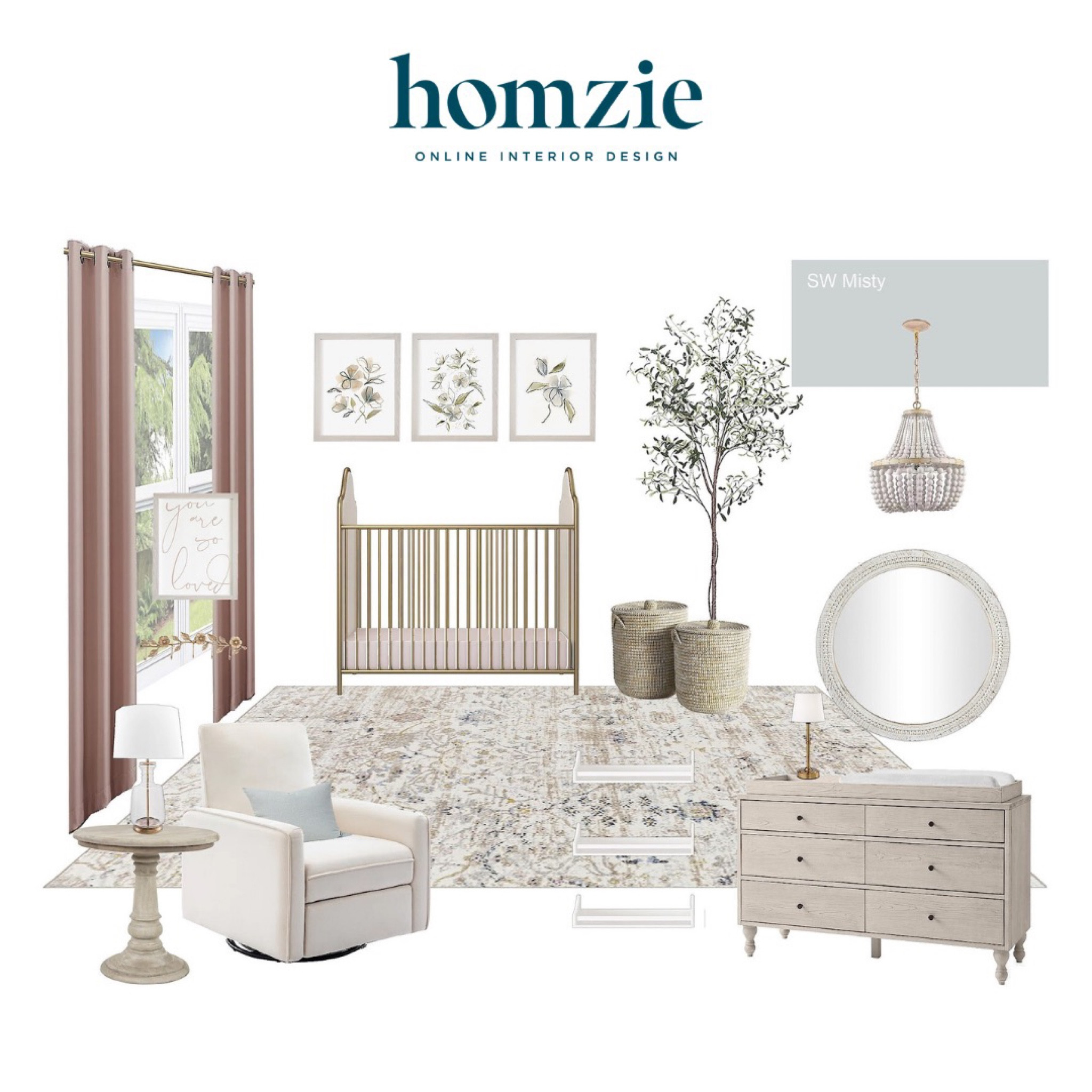 We loved designing this modern cottage nursery our virtual interior design client. This space features a light wood dresser, a washed wood round mirror, a faux wood chandelier, and a large colorful area rug  

Work 1:1 with a Homzie virtual interior designer for a low flat-rate and receive a custom, shoppable decorating plan! - all online.  Get started homziedesigns.com/work-with-us


#LTKStyleTip #LTKHome