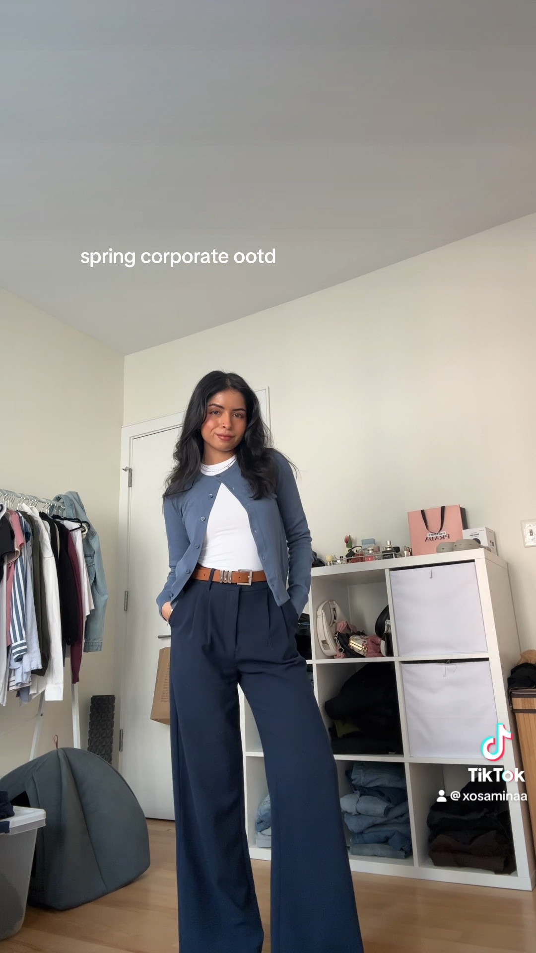 spring business casual outfit | cardigan, trousers, ballet flats

#LTKstyletip #LTKworkwear