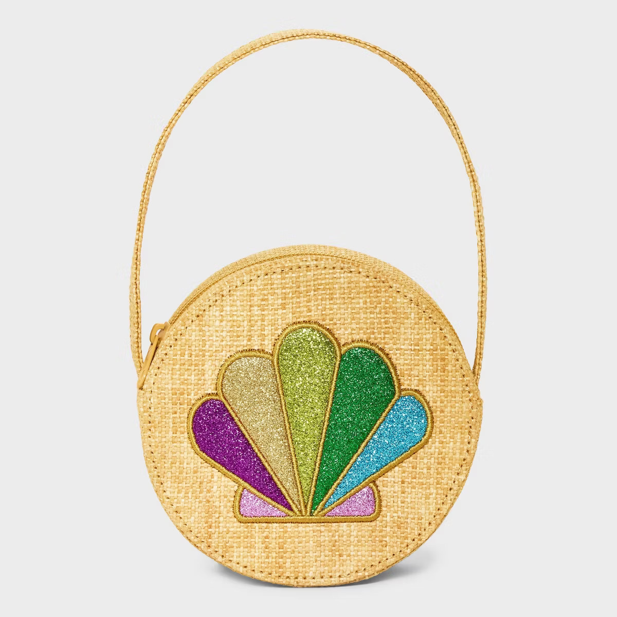 Toddler Girls' Round Seashell Handbag - Cat & Jack™ Off-White | Target