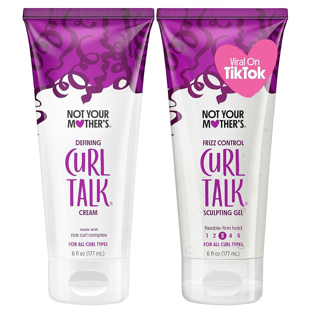 Not Your Mother's Curl Talk Frizz Control Sculpting Gel & Defining Cream (2-Pack) - 6 fl oz Each ... | Amazon (US)