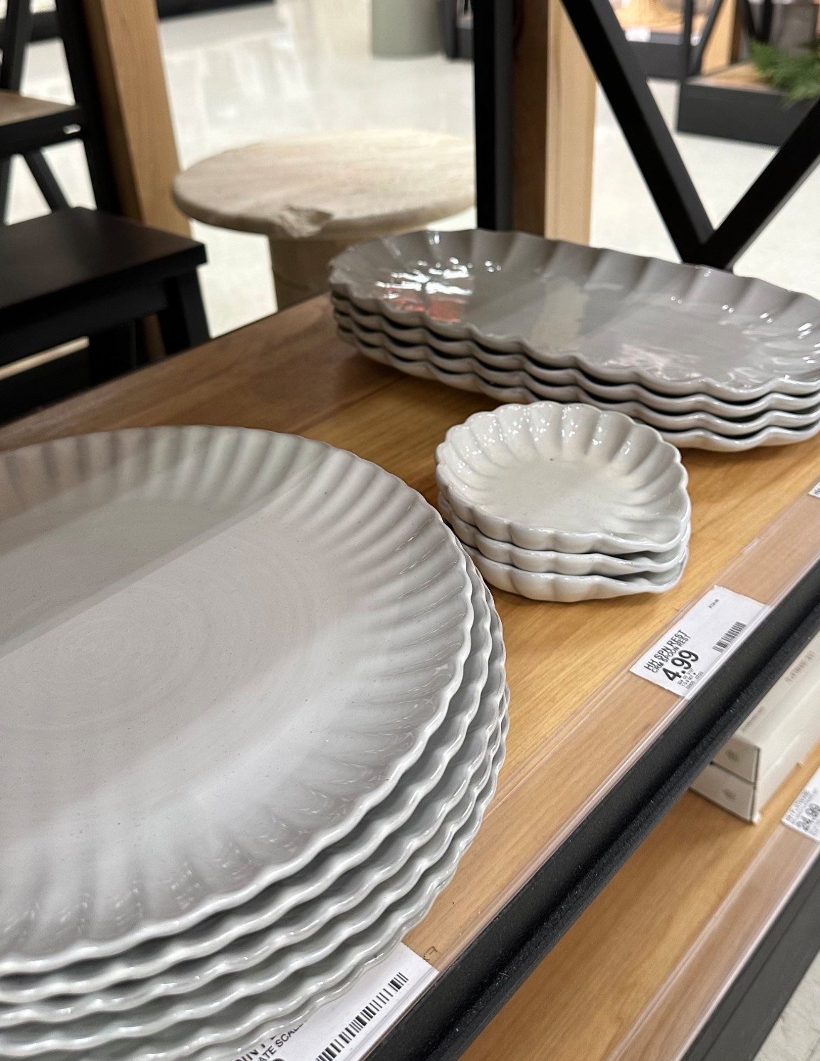 Scalloped plates for dinner 

#LTKHoliday #LTKHome #LTKGiftGuide