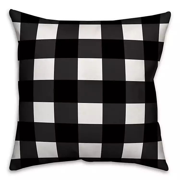 Black and White Buffalo Check Pillow, 26 in. | Kirkland's Home