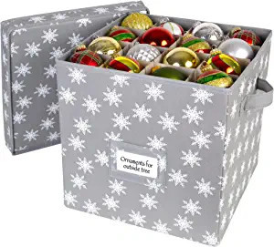 HOLDN’ STORAGE Christmas Ornament Storage Box with Lid - Christmas Decor Storage Containers tha... | Amazon (US)