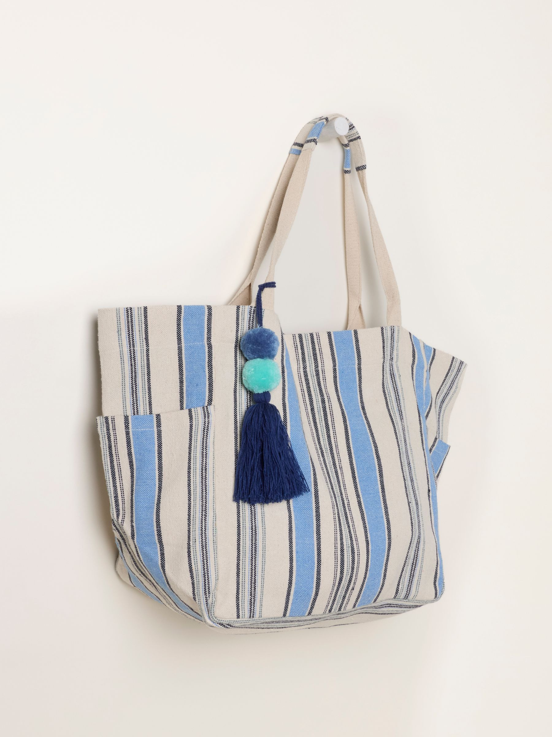 Blue Stripe Tote Bag | Fat Face