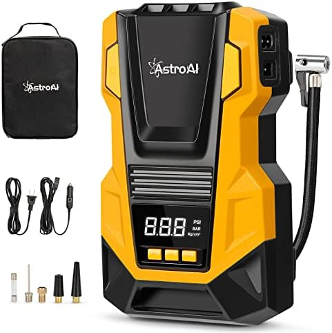 Amazon.com: AstroAI Tire Inflator Air Compressor Portable DC/AC Air Pump Auto Tire Pump for Car T... | Amazon (US)