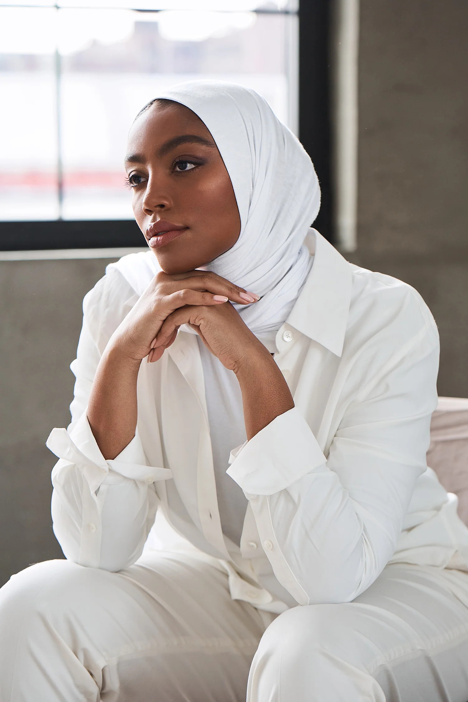 White Jersey Hijab | Haute Hijab