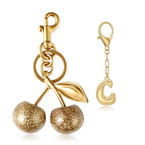 Jueqiba 2Pcs Cherry Bag Charm Purse Charms Keychain-Cute Bag Accessory for Women-Cherry Keychain -Fashion Purse Charms for Handbags | Amazon (US)