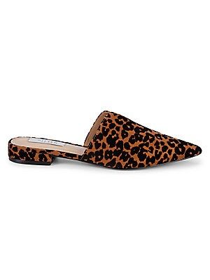 Lisse Leopard Cow-Hair Loafer Mules | Saks Fifth Avenue OFF 5TH