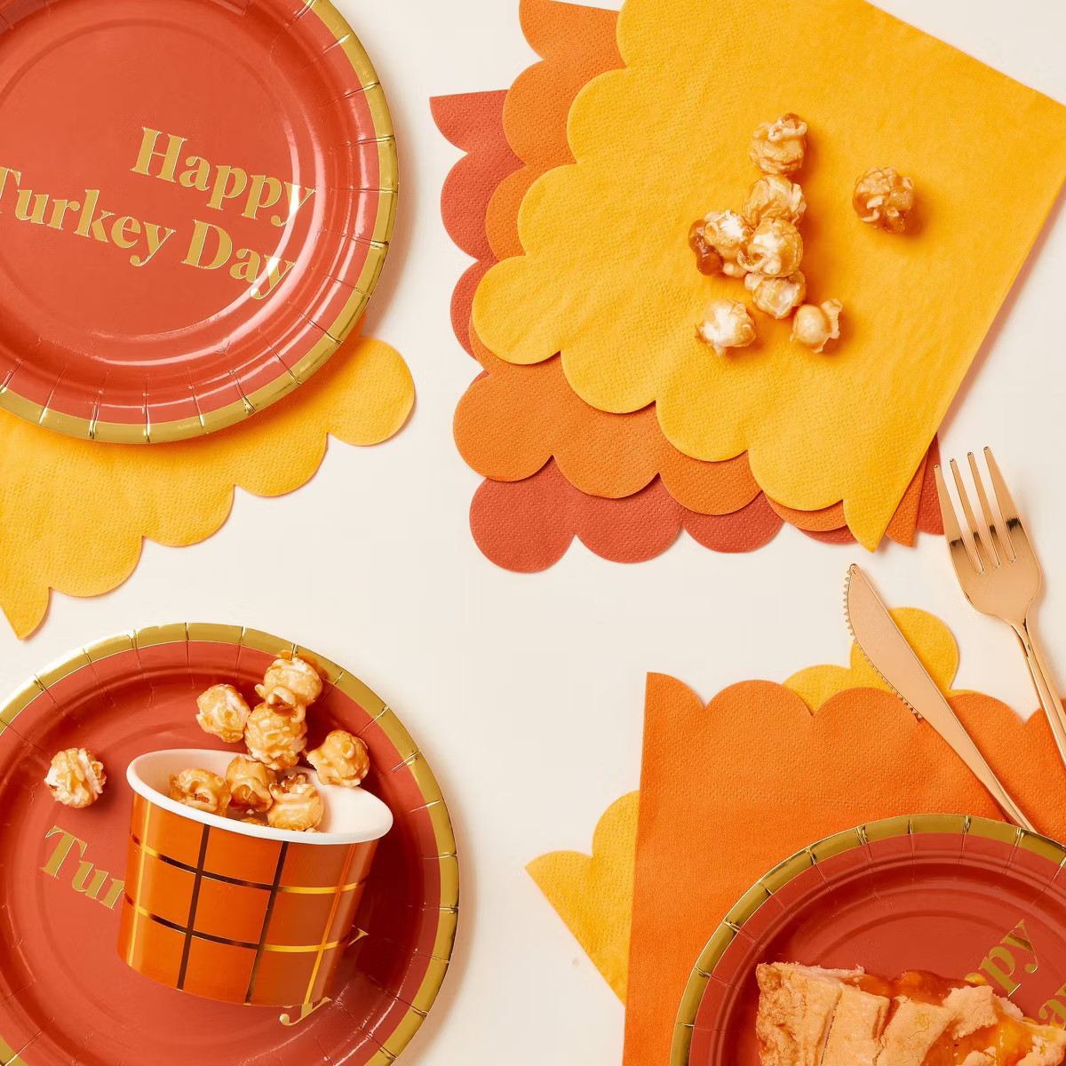 Thanksgiving 20ct Scalloped Lunch Napkins - Spritz™ | Target