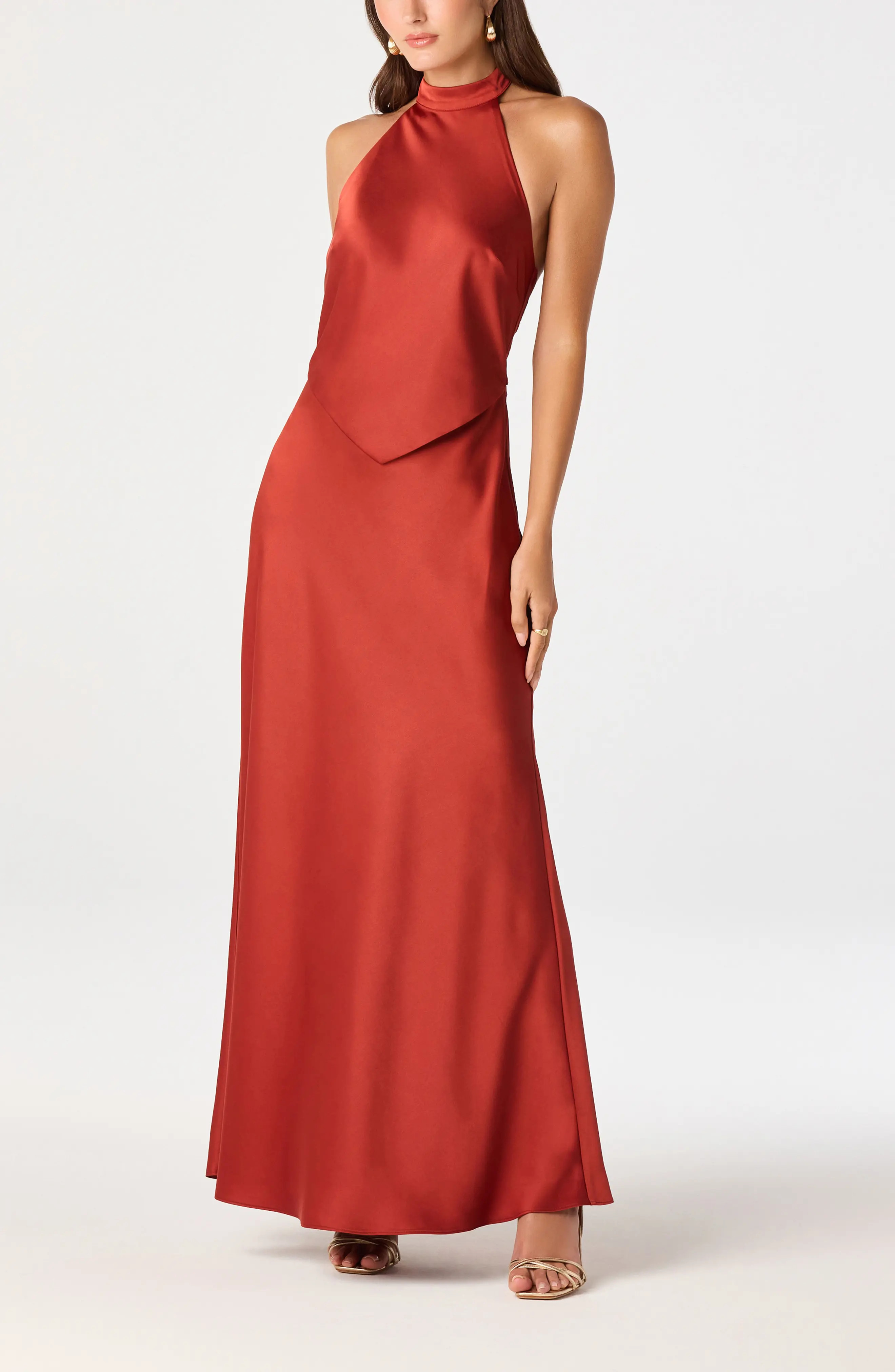 ASTR the Label Viridiana Halter Neck Gown (Women) | Nordstrom | Nordstrom
