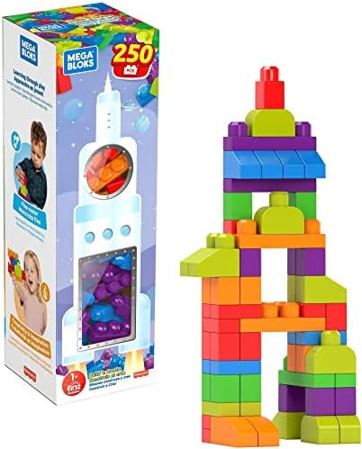 MEGA Bloks Build 'N Create 250 Big Building Blocks For Toddlers Ages 1-3, Develops Creativity, Im... | Amazon (US)