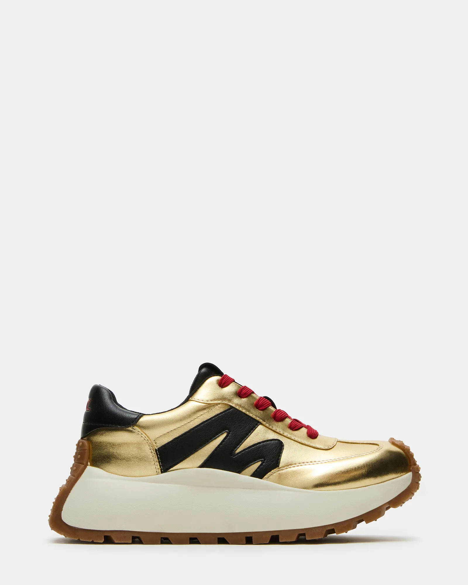 SUPERCAMPO Gold Multi Women's Platform Low-Top Sneaker | Steve Madden (US)