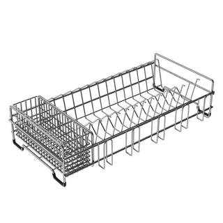 Workstation Kitchen Sink Dish Drying Rack Drainer and Utensil Holder in Stainless Steel | The Home Depot