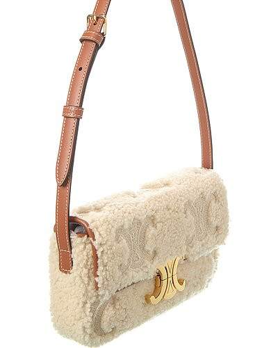 Claude Shearling Shoulder Bag | Gilt & Gilt City