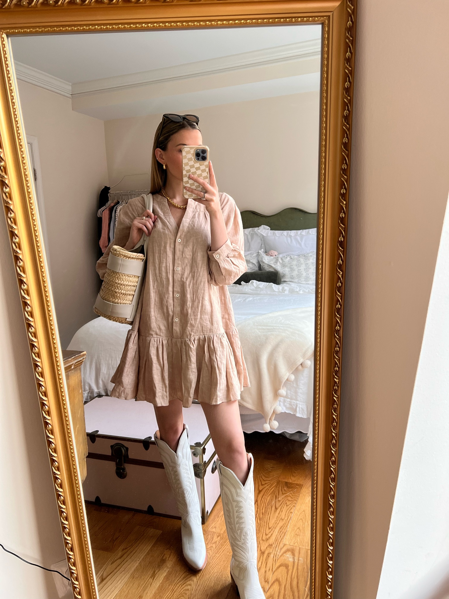 Summer dresses summer outfits daily style linens dress coastal cowgirl cowgirl boots I am an employee for Tuckernuck. All thoughts and opinions expressed herein are my own and not influenced by Tuckernuck in any way.  The link provided is an affiliate link, which means that I can earn commission if you choose to click through it and purchase an item.