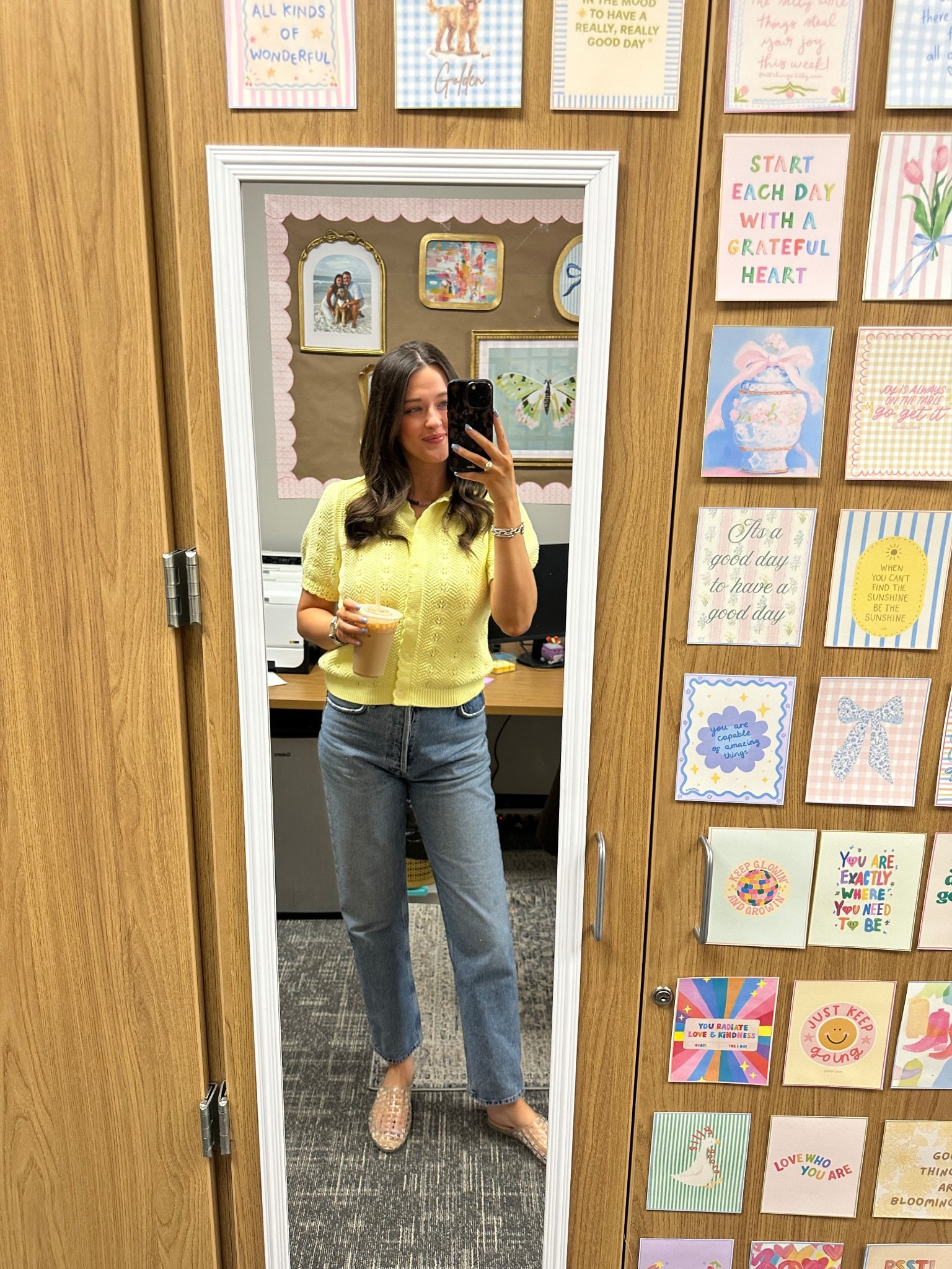 Teacher outfit of the day! Cutest spring top from walmart- wearing a M! 