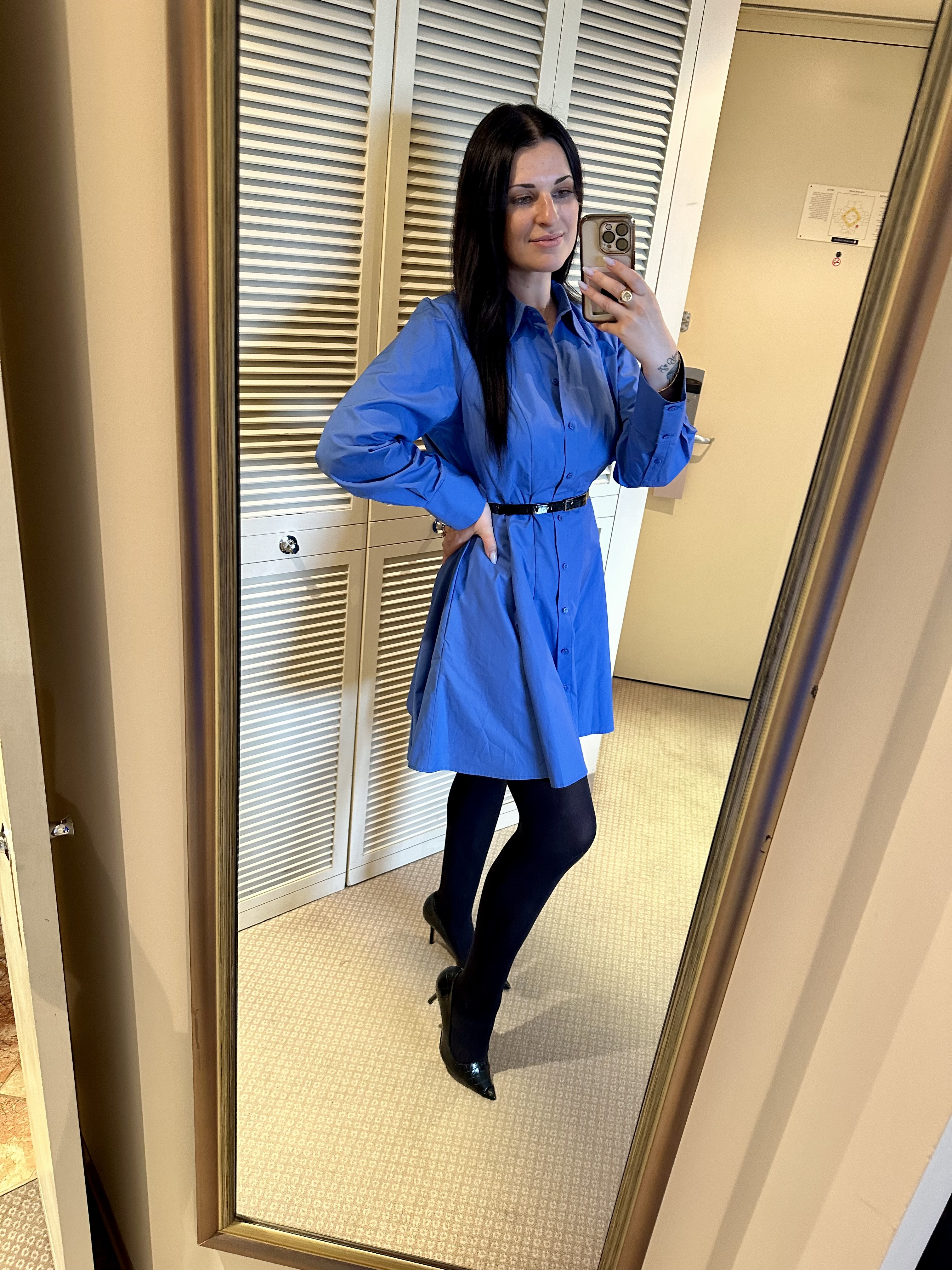 Always love me a good button down dress for work. 

#LTKSeasonal #LTKWorkwear #LTKCyberWeek