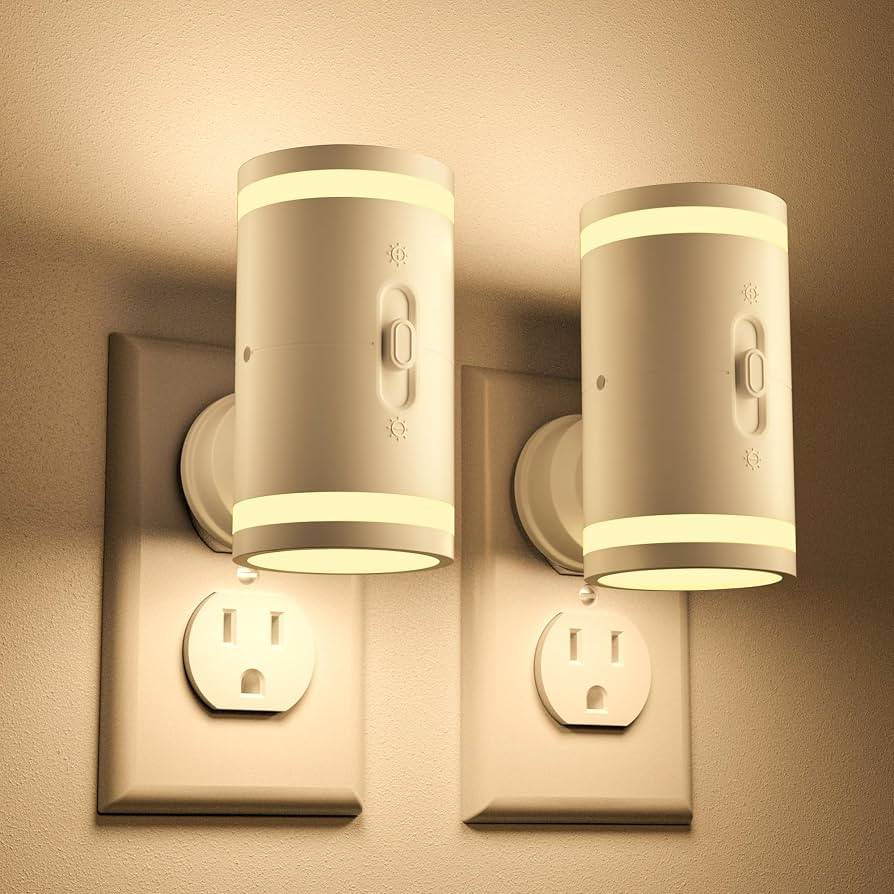 KINDEEP Night Light, Night Lights Plug into Wall with Dusk to Dawn Sensor, Soft White 3000K, 5-12... | Amazon (US)