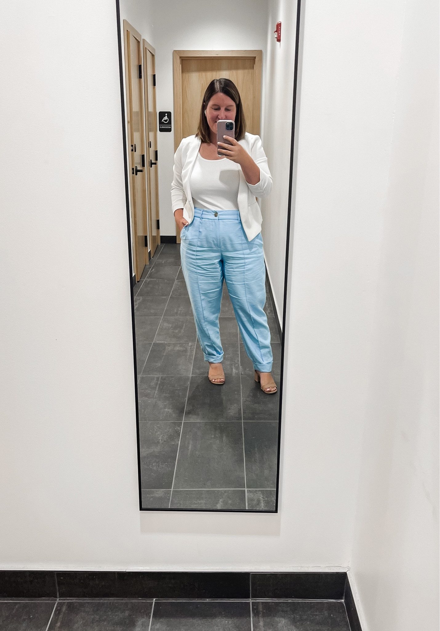 A moment for a mid-week work outfit ✌🏼
I’m finally finding my midsize groove when it comes to the latest trends in work wear! 

Wearing a size 14 in bottoms to have a looser, more comfortable fit. The blue is sold out but they have 2 fall colors that are in my cart right now. Top is size medium, and jacket is 3 years old so linking a similar style. Shoes are also sale for $27!

#midsizeworkwear #workoutfit #workwear #midsizeoutfit #midsizeworkoutfit 

#LTKworkwear #LTKmidsize #LTKsalealert