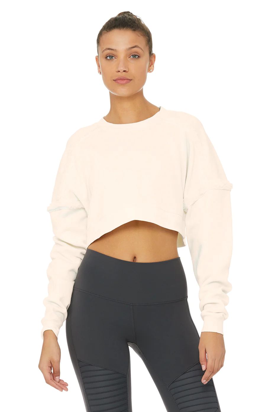 City Long Sleeve Top in Pristine, Size: Large | Alo YogaÂ® | Alo Yoga