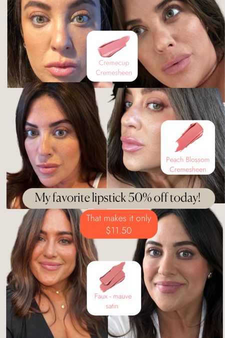 My favorite of all time traditional lipsticks are 50% off at Ulta today! 

The Peach Blossom is the best of the best. 

Peachy nudes, pinky nudes, cool undertones, neutral undertones. My lips but better! 

#LTKbeauty #LTKSale #LTKunder50