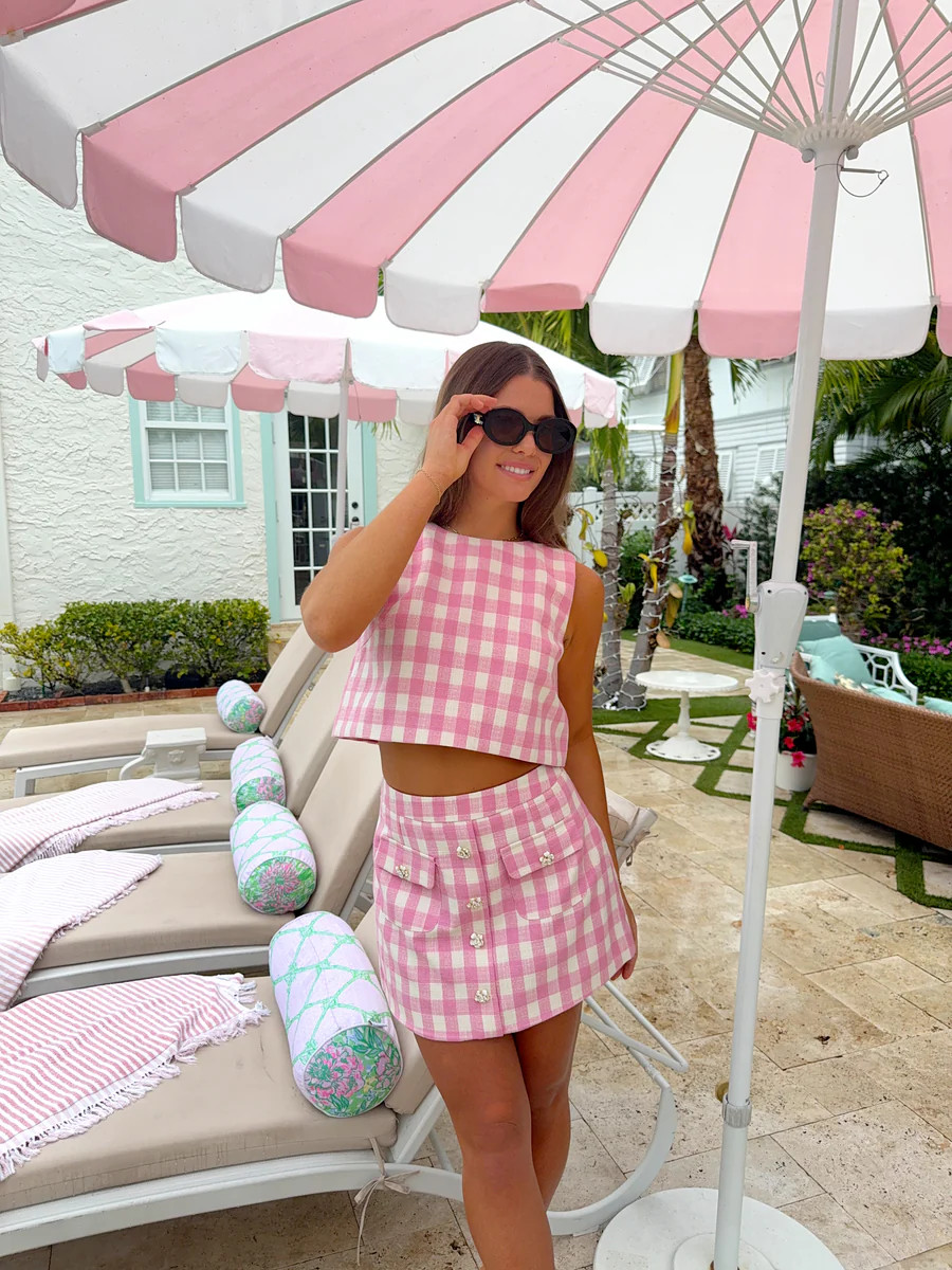 Pink Society Gingham Set | Ave and Liv Boutique