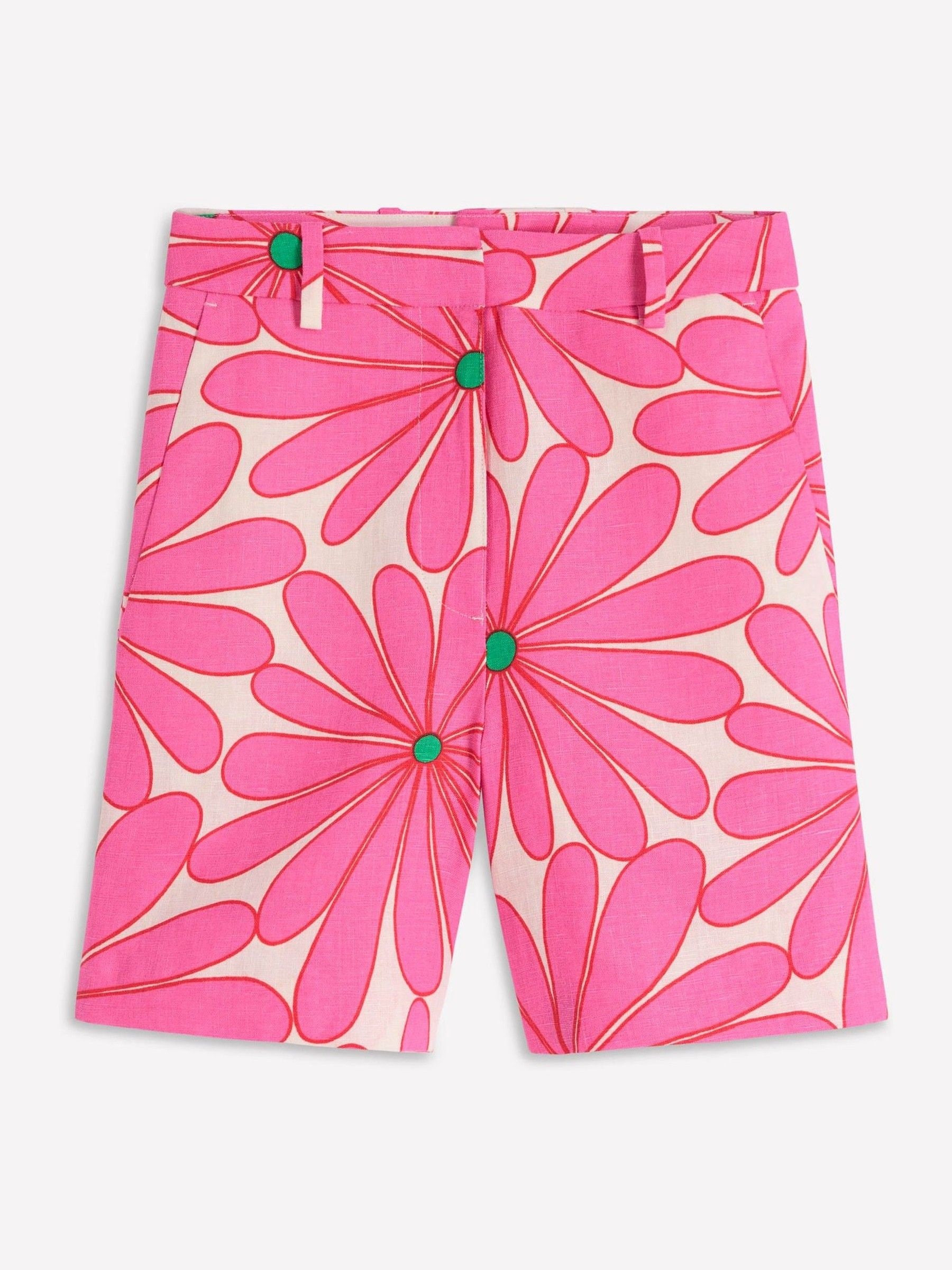 Boden Boden Pink Belgravia Linen Shorts | Next US