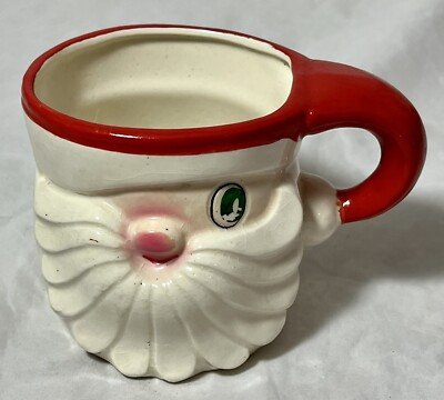 Winking Santa Claus Ceramic 3 Inch Christmas Cup Signed Holt Howard 1959 Vintage  | eBay | eBay US