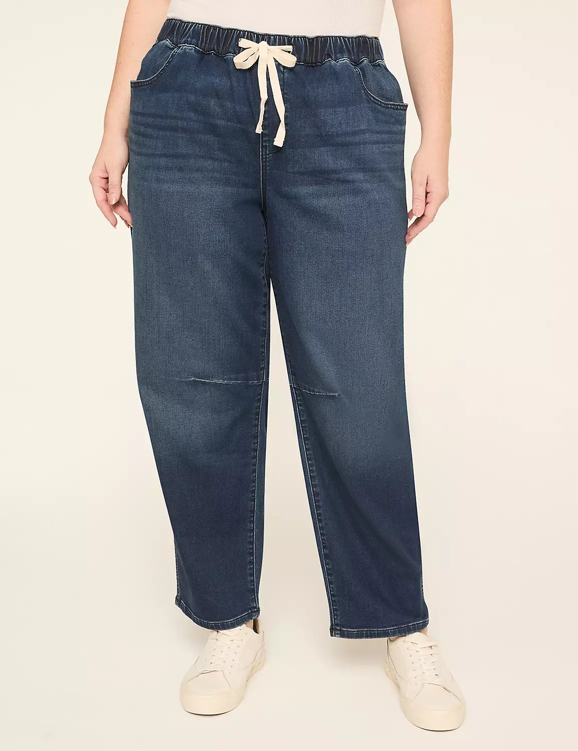 Barrel Cloud Knit Denim Jean | Lane Bryant (US)