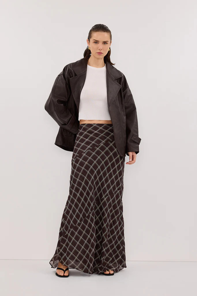 ARLINGTON CHOC MIDI SKIRT | DISSH