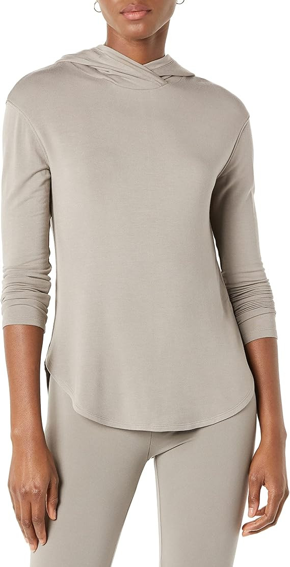 Amazon Essentials Women's Supersoft Terry Standard-Fit Long-Sleeve Hooded Pullover (Previously Da... | Amazon (US)