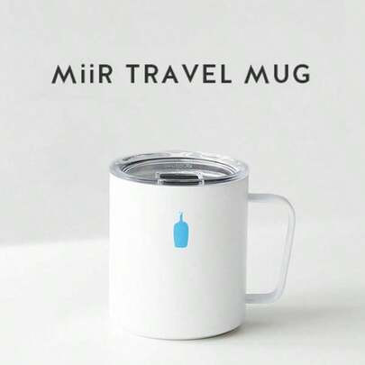 BlueBottlecoffee Blue Bottle Coffee Stainless Steel Tote Handle Mug Household Mug With Lid Stainless Steel 355ml 12 Oz Stainless Steel Tote Handle Mug | SHEIN