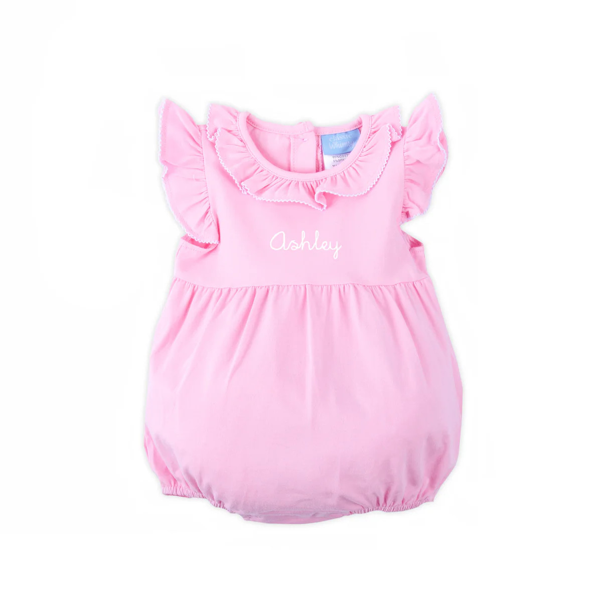 Colette Ruffle Collar Pink Knit Bubble | Classic Whimsy