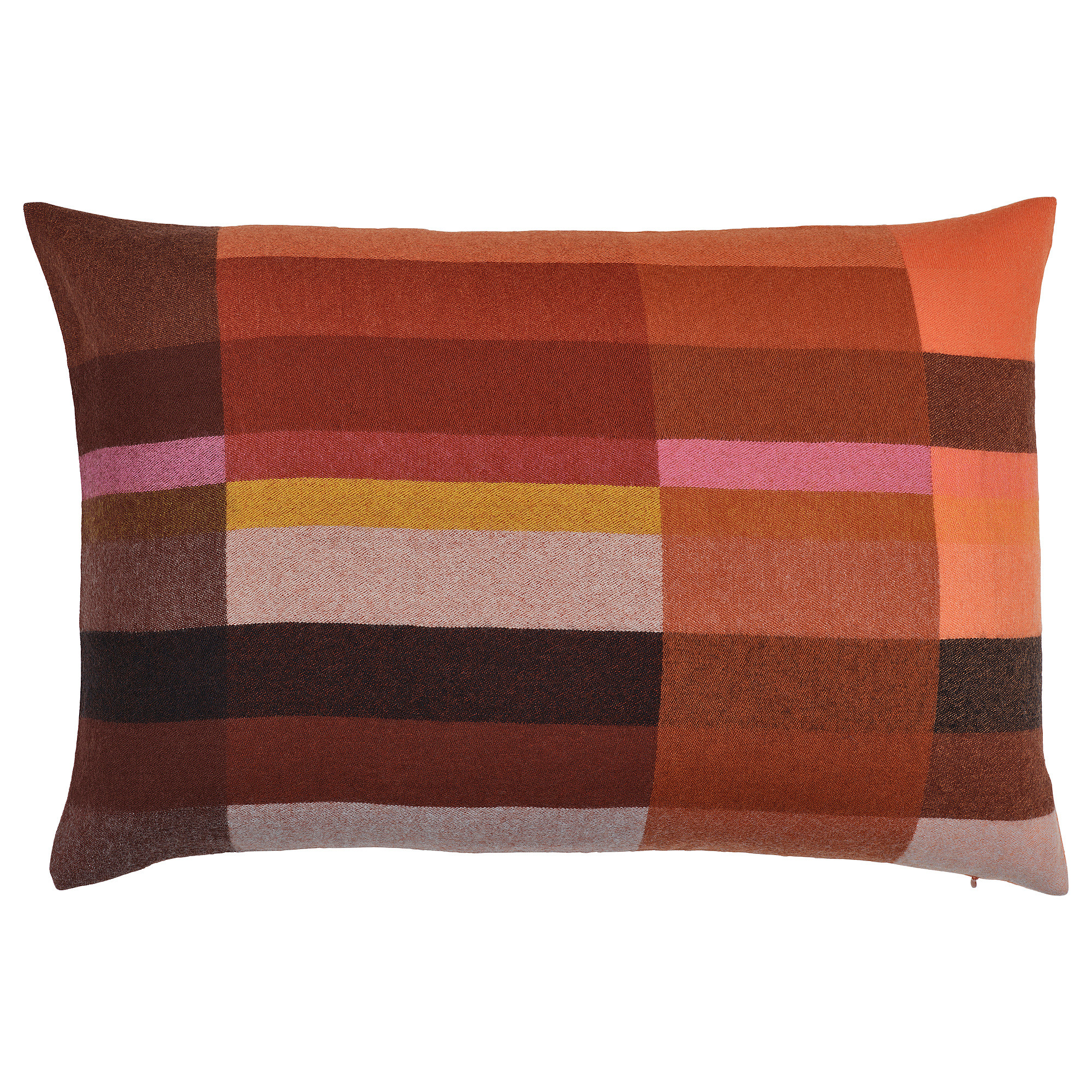 STOCKHOLM 2025 Cushion cover, brown-red/bright pink, 16x23 " | IKEA US