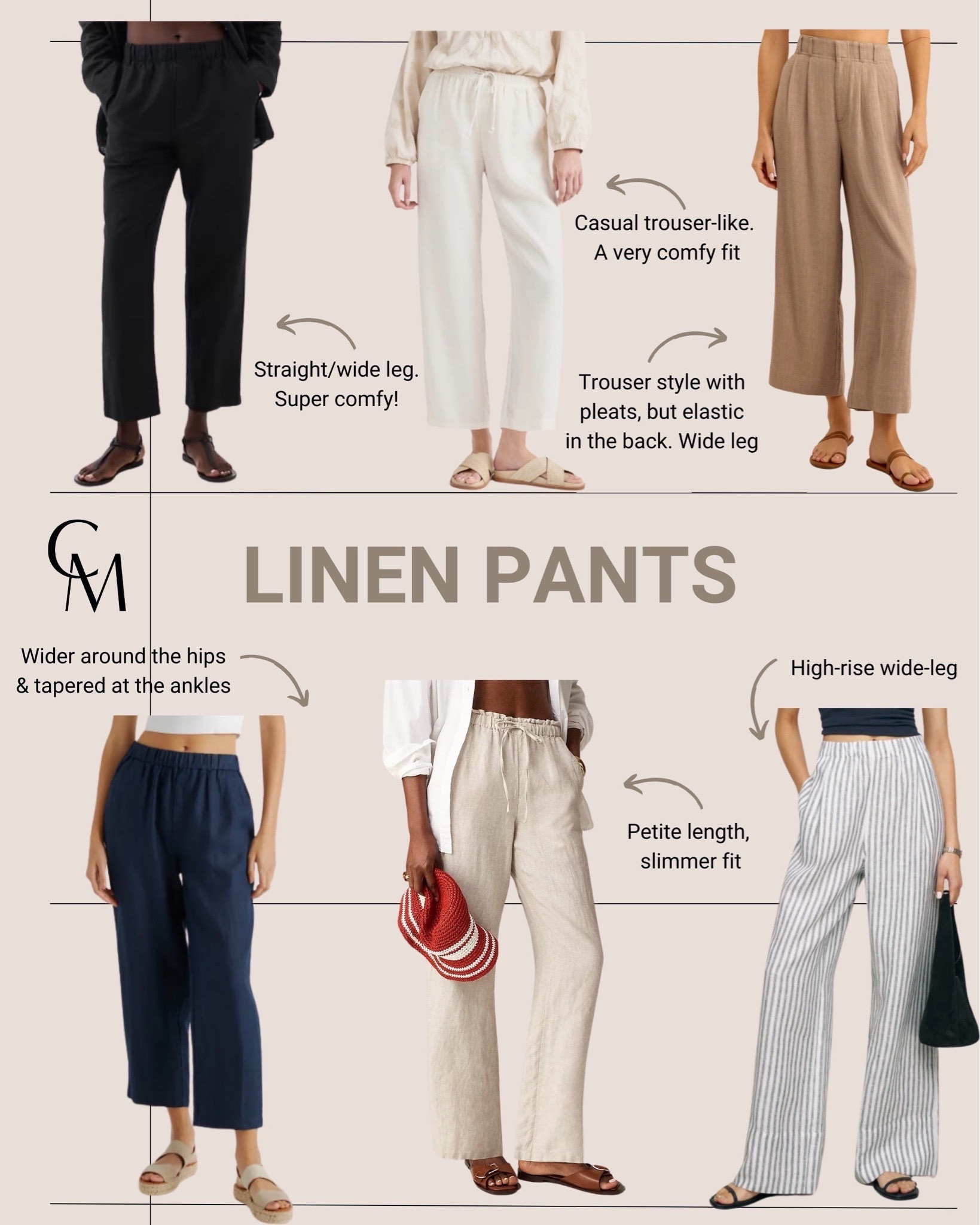 Petite Soleil pant in linen curated on LTK
