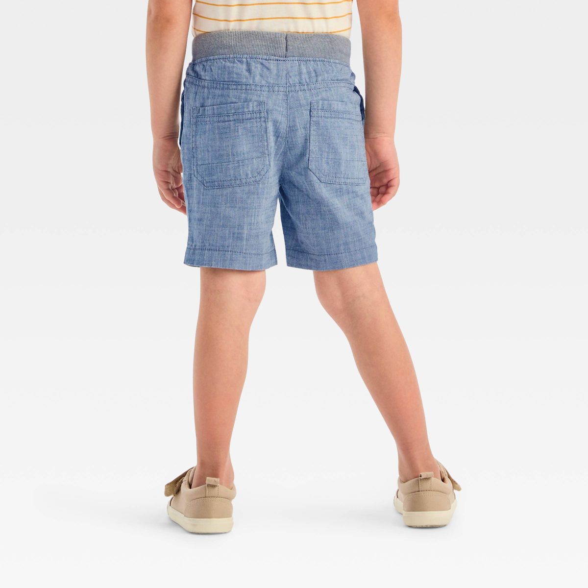 Toddler Boys' Chambray Solid Pull-On Shorts - Cat & Jack™ | Target