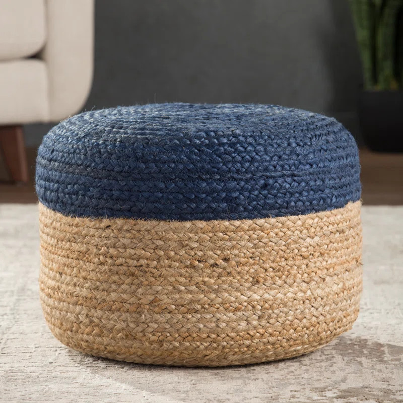 Teele 18'' Wide Round Pouf Ottoman | Wayfair North America