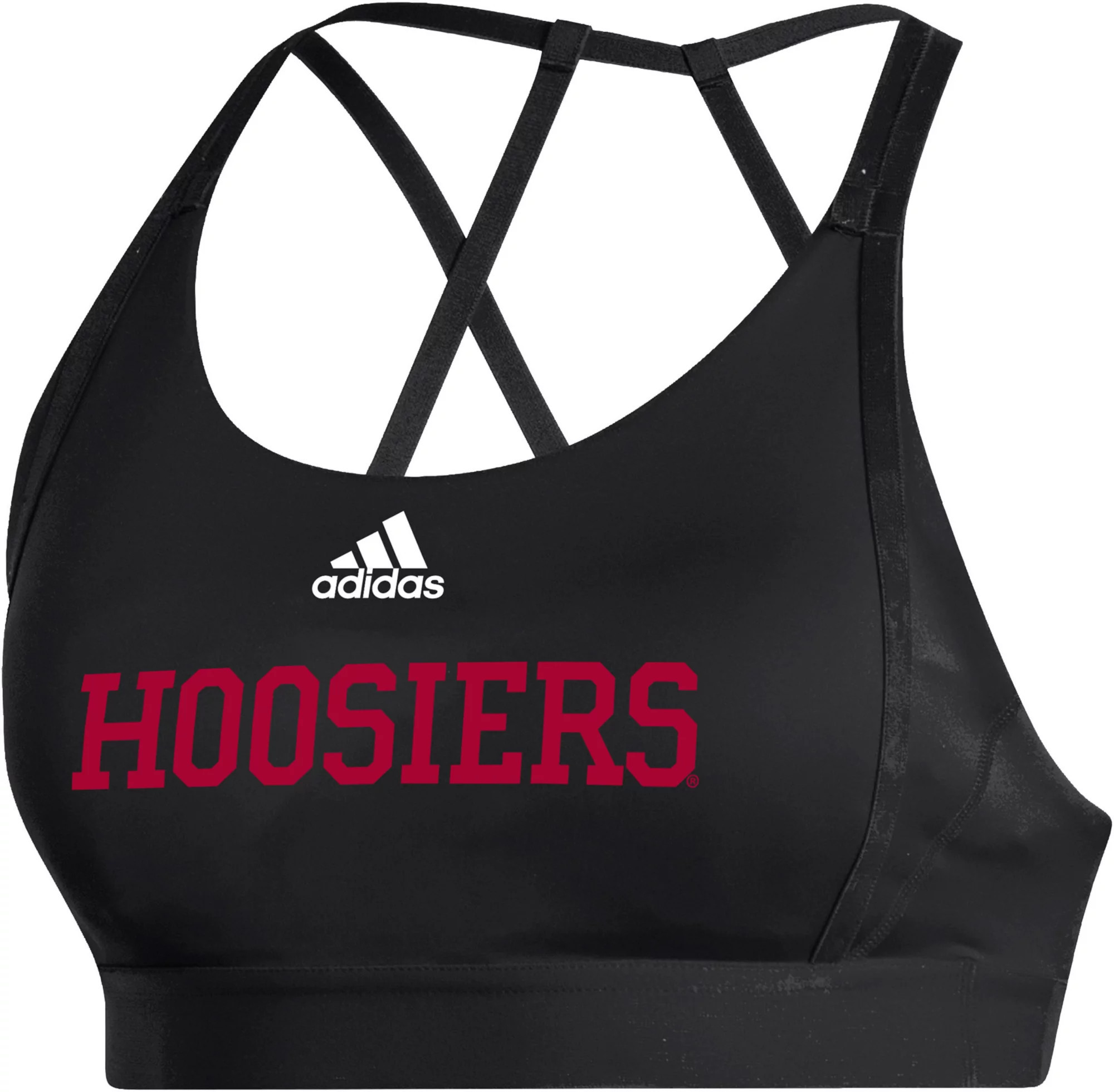 adidas Women's Indiana Hoosiers Black Ultimate Bra, XS | DICK'S Sporting Goods