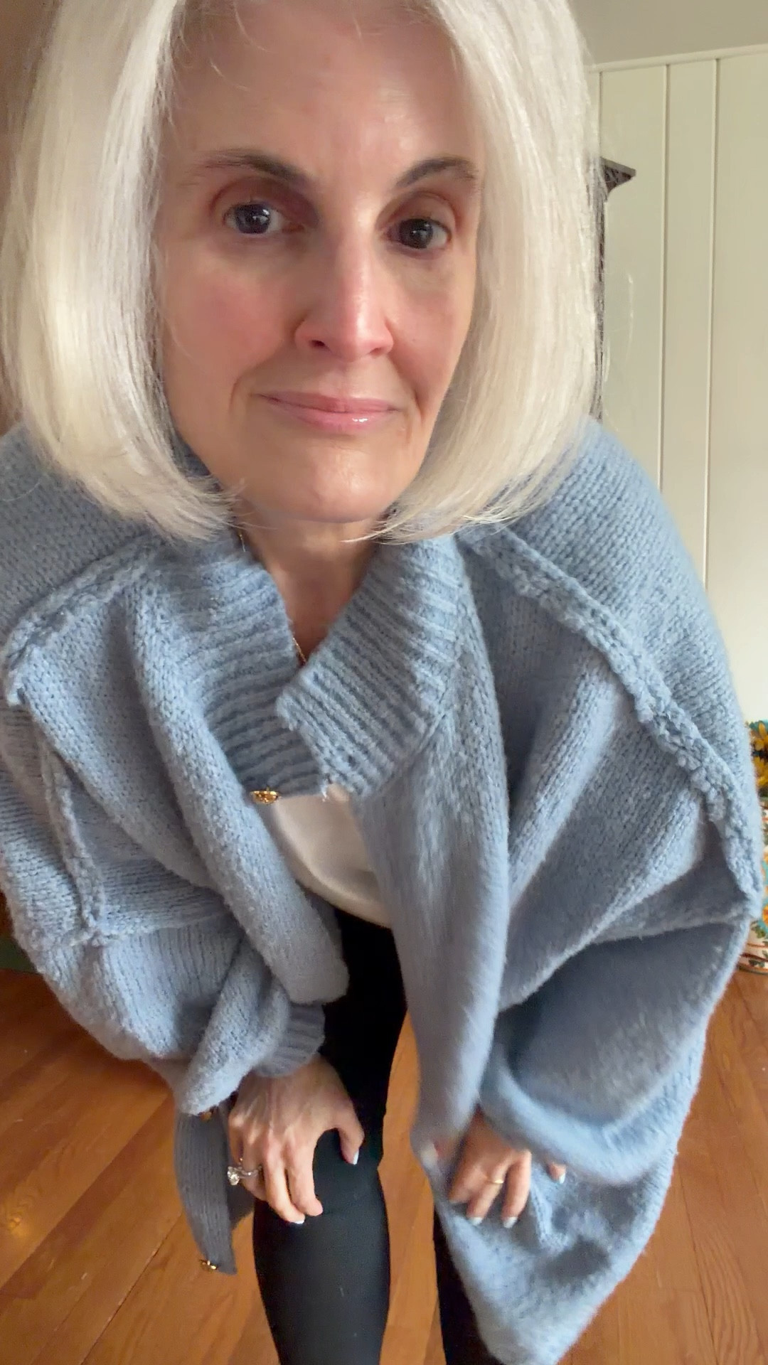 The best cardigan for transitional weather with my fav leggings 

#LTKPetite #LTKOver40 #LTKMidsize