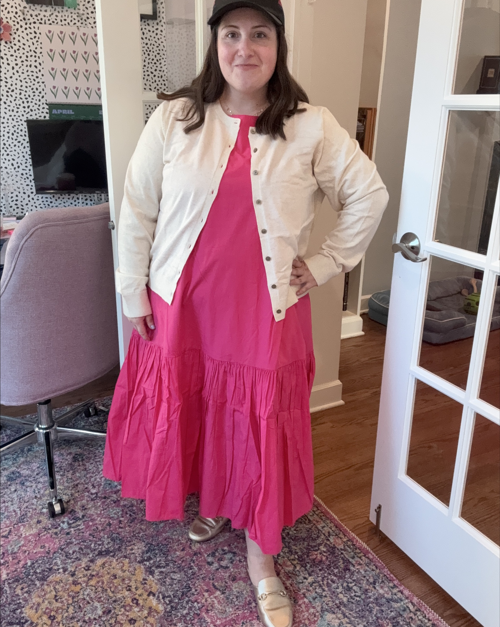 Loving this poplin jumper dress from Amazon The Drop either with a shirt underneath or an Old Navy cardigan over top. Wearing a 2X in the jumper. The XXL was too tight in the chest. Wearing an XXL in the cardigan  

#LTKPlusSize #LTKSaleAlert #LTKFindsUnder50